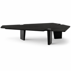Corvienne Luxury Stone Jacob Three-Sided Coffee Table
