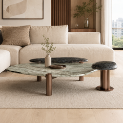 Elvarisse Luxury Stone Water Lilies Coffee Table