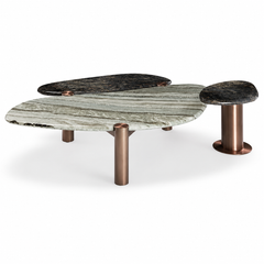 Elvarisse Luxury Stone Water Lilies Coffee Table