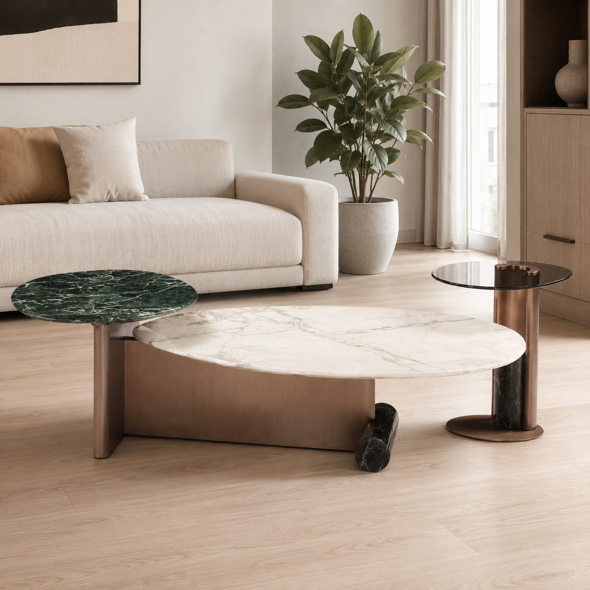 Marovelle Luxury Stone Theater Coffee Table