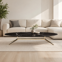 Oravelle Luxury Stone Amber Coffee Table