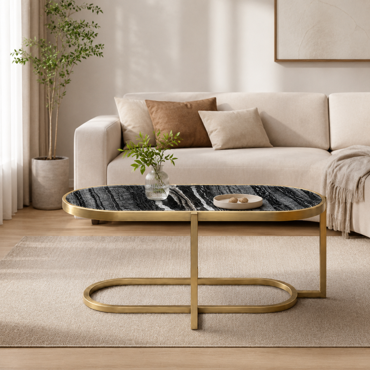Serevane Luxury Stone Chirame Coffee Table
