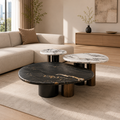 Varenelle Luxury Stone Natural Marble Jove Coffee Table
