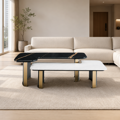 Avenisse Luxury Stone Natural Marble Ziggy Coffee Table