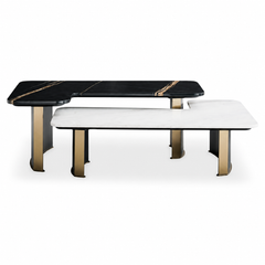 Avenisse Luxury Stone Natural Marble Ziggy Coffee Table