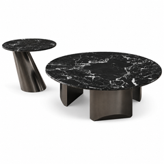 Elarenne Luxury Stone Black Rose Bijou Coffee Table