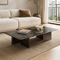 Floravine Luxury Stone Platinum Diamond Milton Coffee Table