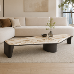 Iverelle Luxury Stone Natural Marble Milton Coffee Table