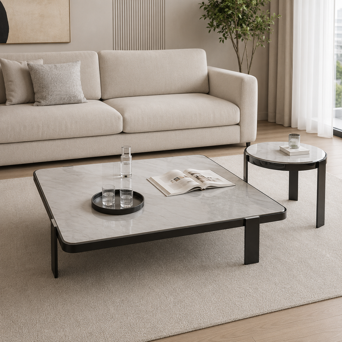 Belviora Luxury Stone Tago Coffee Table