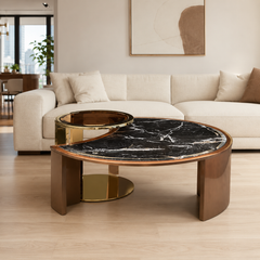 Isolenne Luxury Stone Bubble Coffee Table