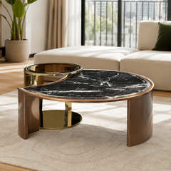 Isolenne Luxury Stone Bubble Coffee Table