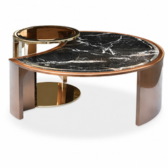 Isolenne Luxury Stone Bubble Coffee Table