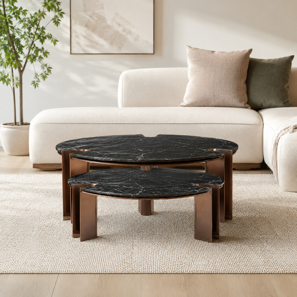 Quavelle Luxury Stone Beyl Coffee Table
