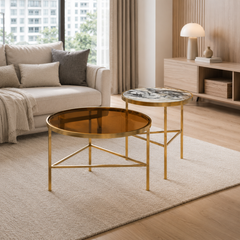 Zorevia Luxury Stone Spanish Coffee Table