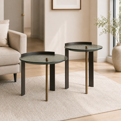 Bravienne Luxury Stone Terminal Coffee Table