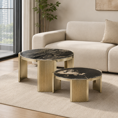 Dovielle Luxury Stone Maert Coffee Table