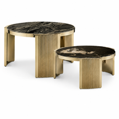 Dovielle Luxury Stone Maert Coffee Table
