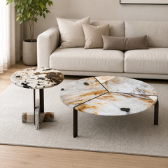 Elarique Luxury Stone Glover Coffee Table