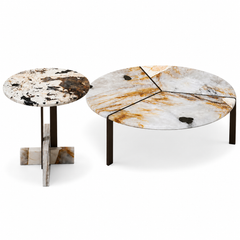 Elarique Luxury Stone Glover Coffee Table