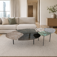 Cazielle Luxury Stone Natural Marble Handy Coffee Table