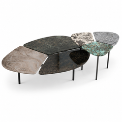 Cazielle Luxury Stone Natural Marble Handy Coffee Table