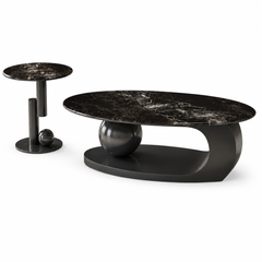 Lurovia Luxury Stone Louver Coffee Table