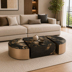 Ambriva Luxury Stone Bandle Coffee Table