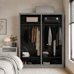 Natsu Modular Wardrobe A04 (Tinted Clear Glass)