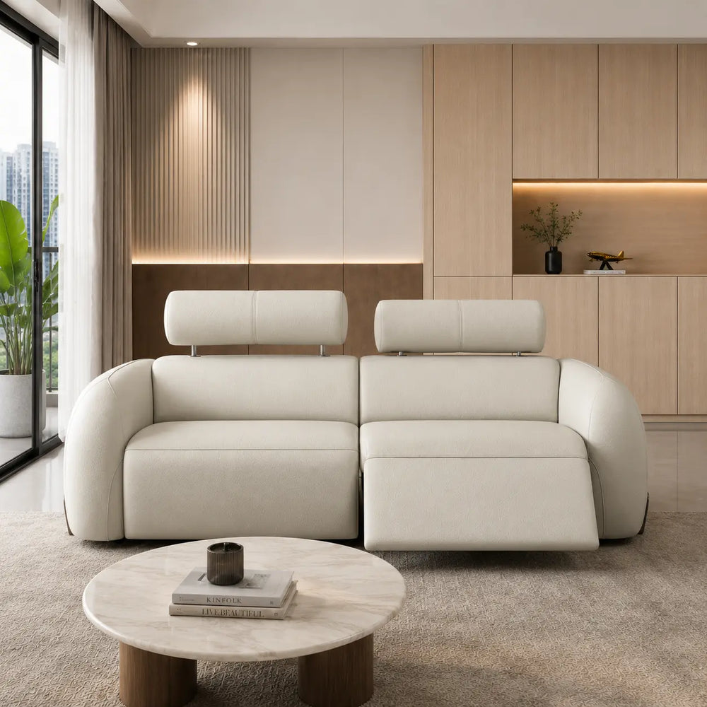 Avellia Genuine Leather Recliner Sofa MB