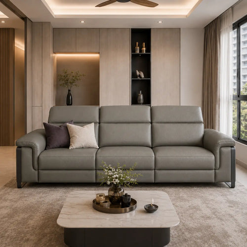Solvion Genuine Leather Recliner Sofa MB