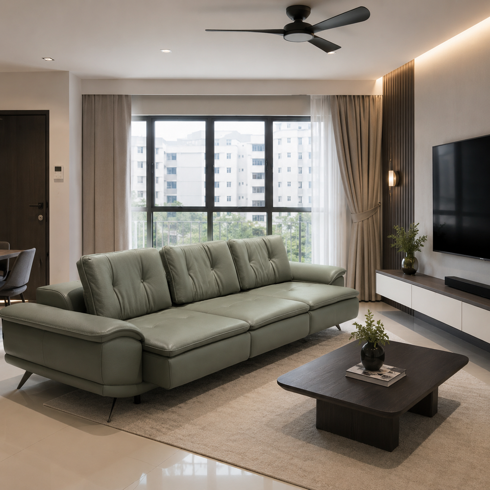 Auralis Genuine Leather Sofa Bed MB