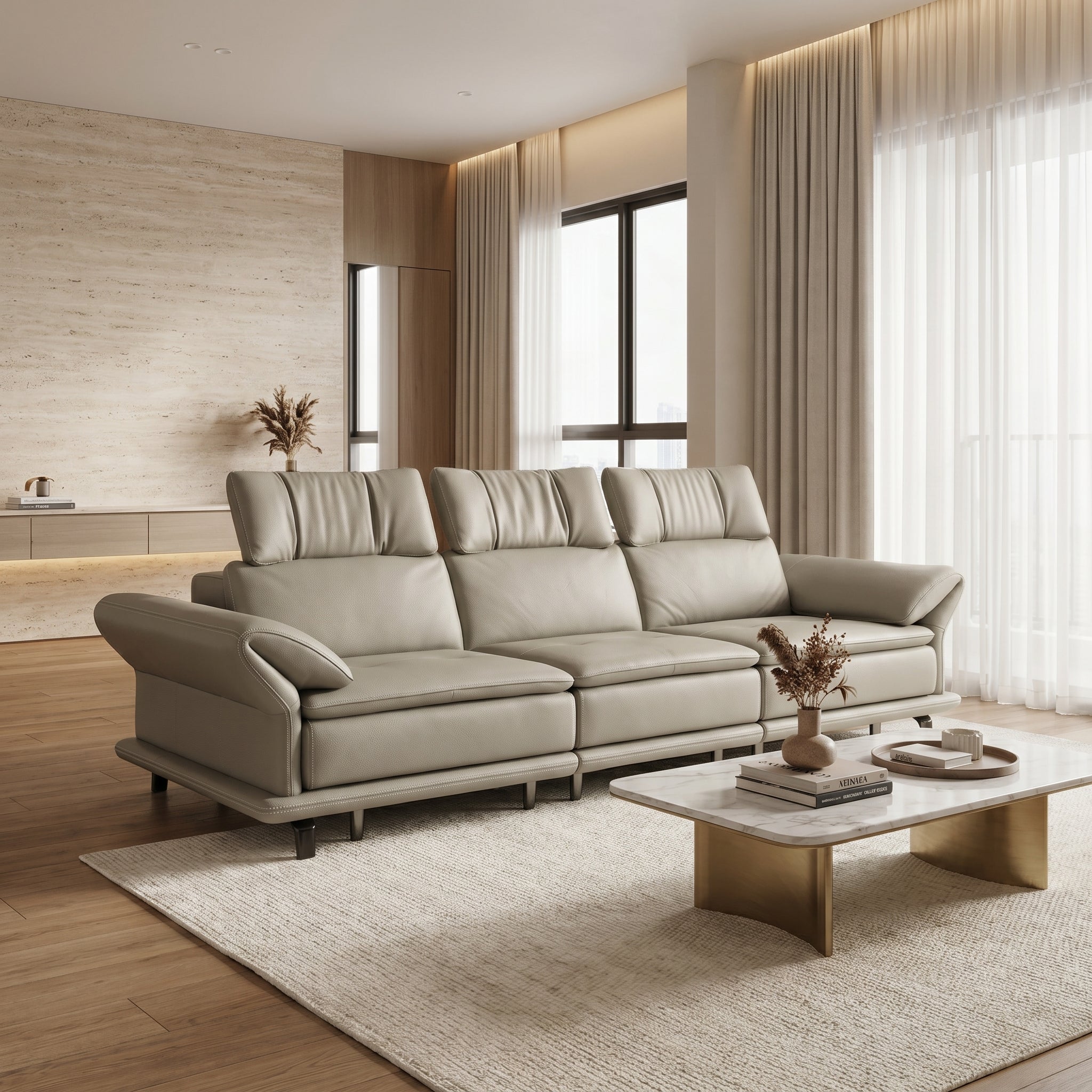 Noralis Genuine Leather Sofa Bed MB
