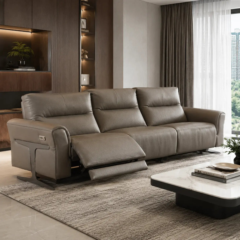 Duralis Genuine Leather Recliner Sofa MB
