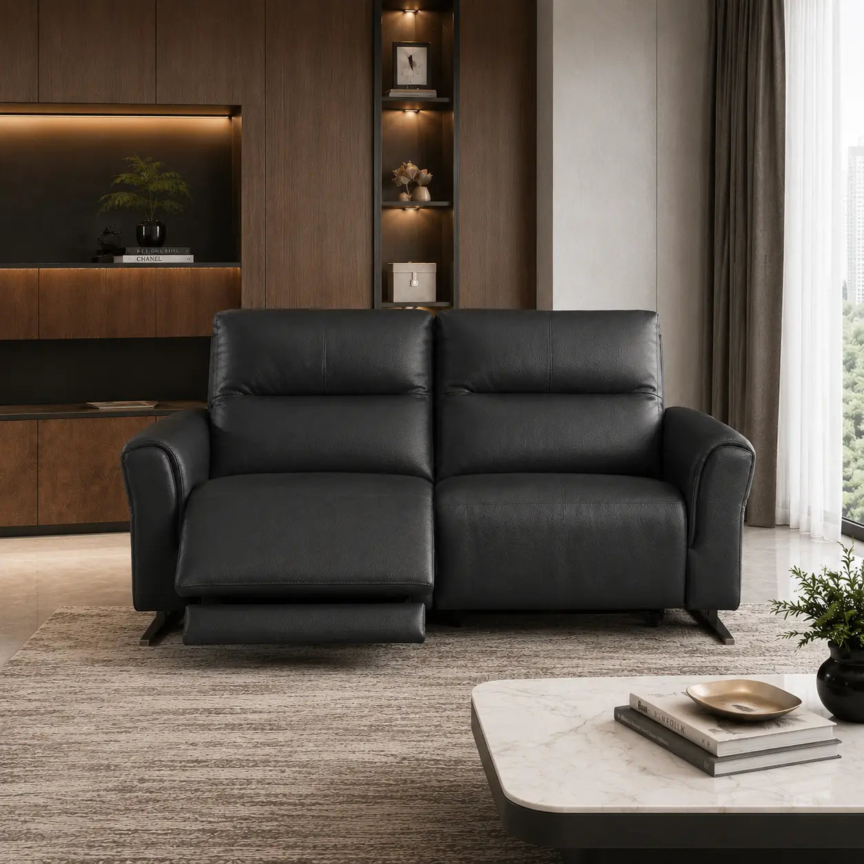 Duralis Genuine Leather Recliner Sofa MB