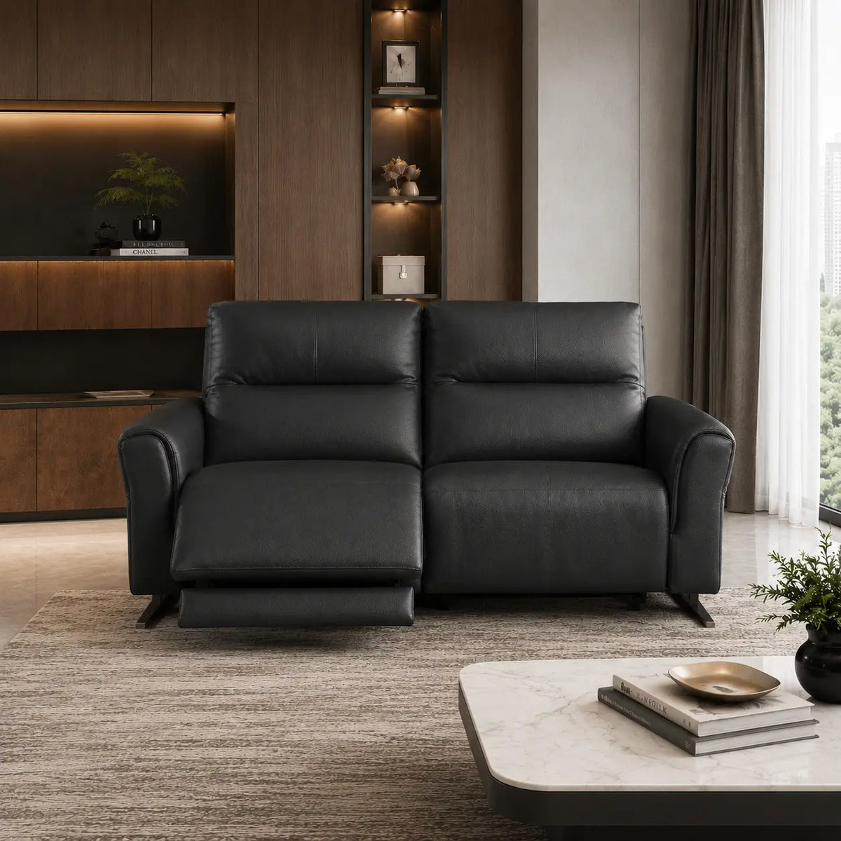 Duralis Genuine Leather Recliner Sofa MB