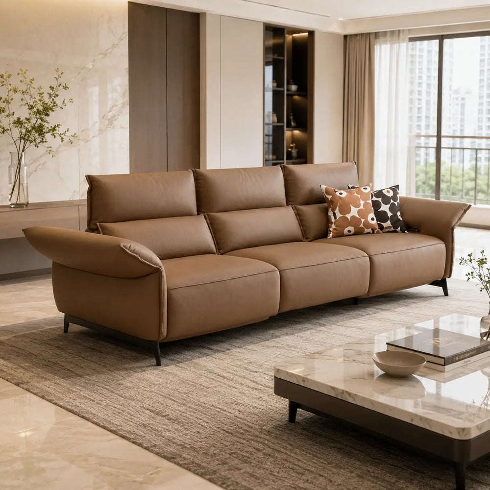 Elantra Genuine Leather Recliner Sofa MB