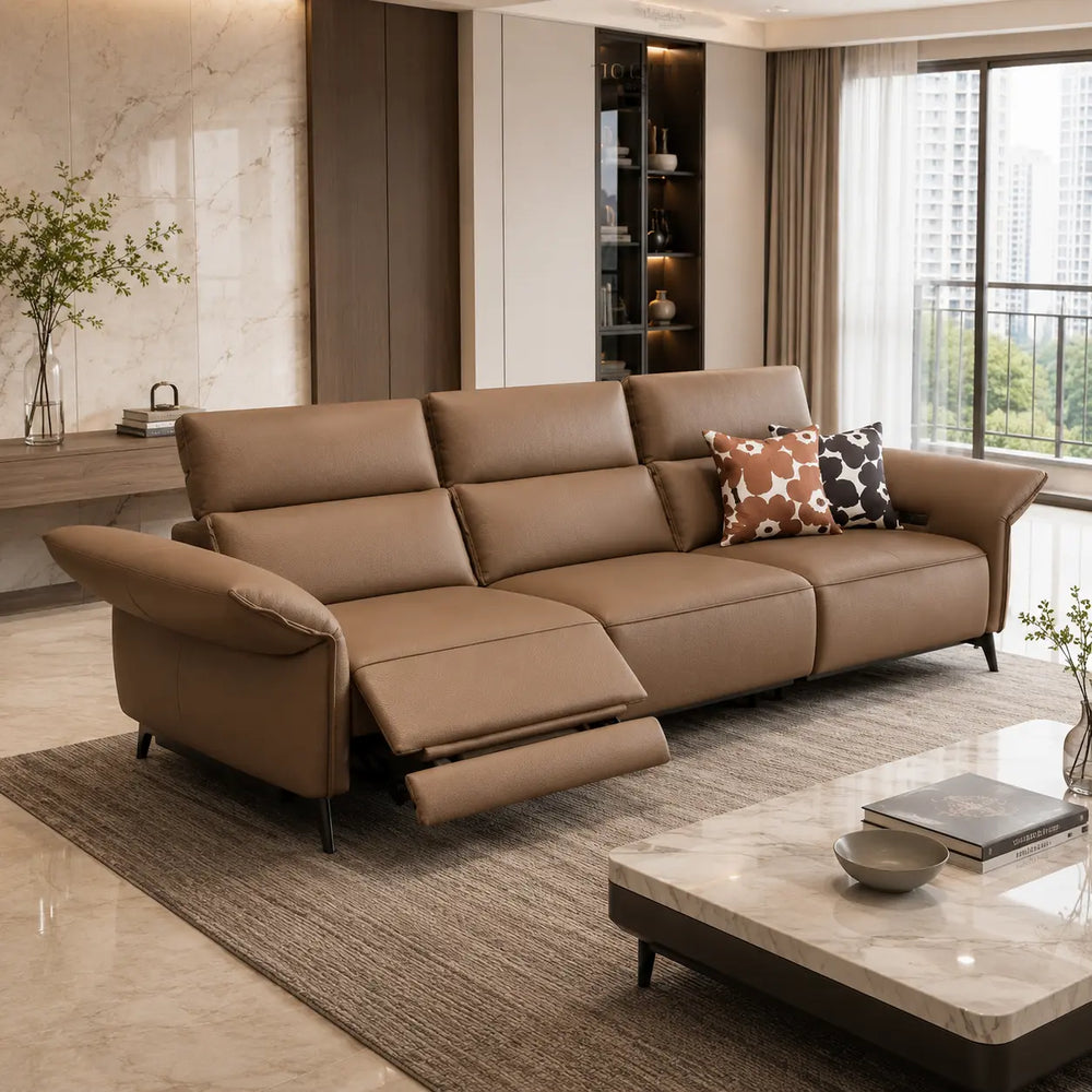 Elantra Genuine Leather Recliner Sofa MB