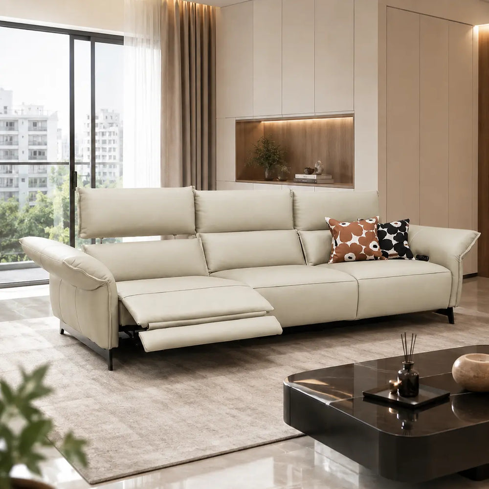 Elantra Genuine Leather Recliner Sofa MB