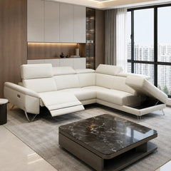 Asterelle Genuine Leather Recliner Sectional Sofa MB