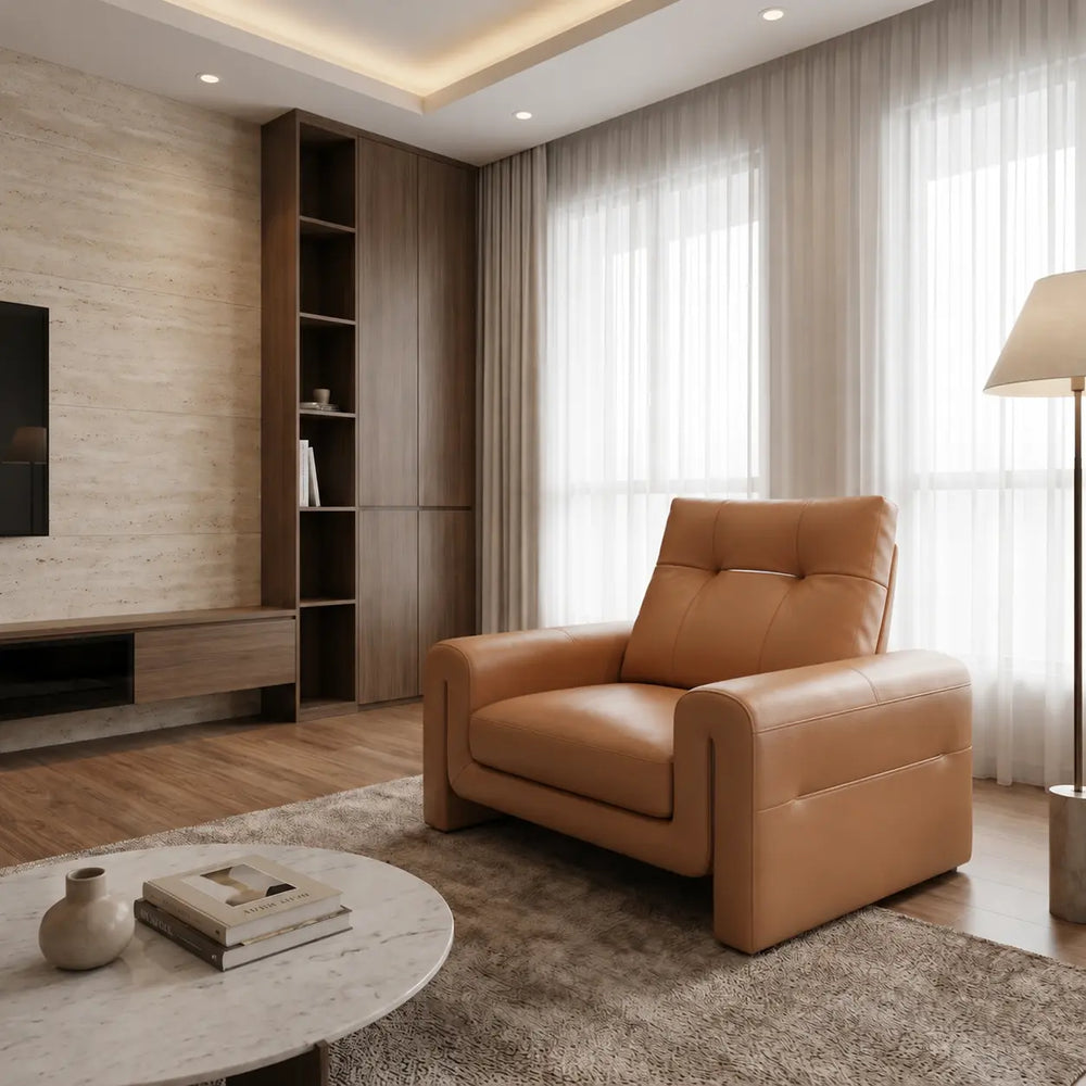 Orveda Genuine Leather Sofa MB