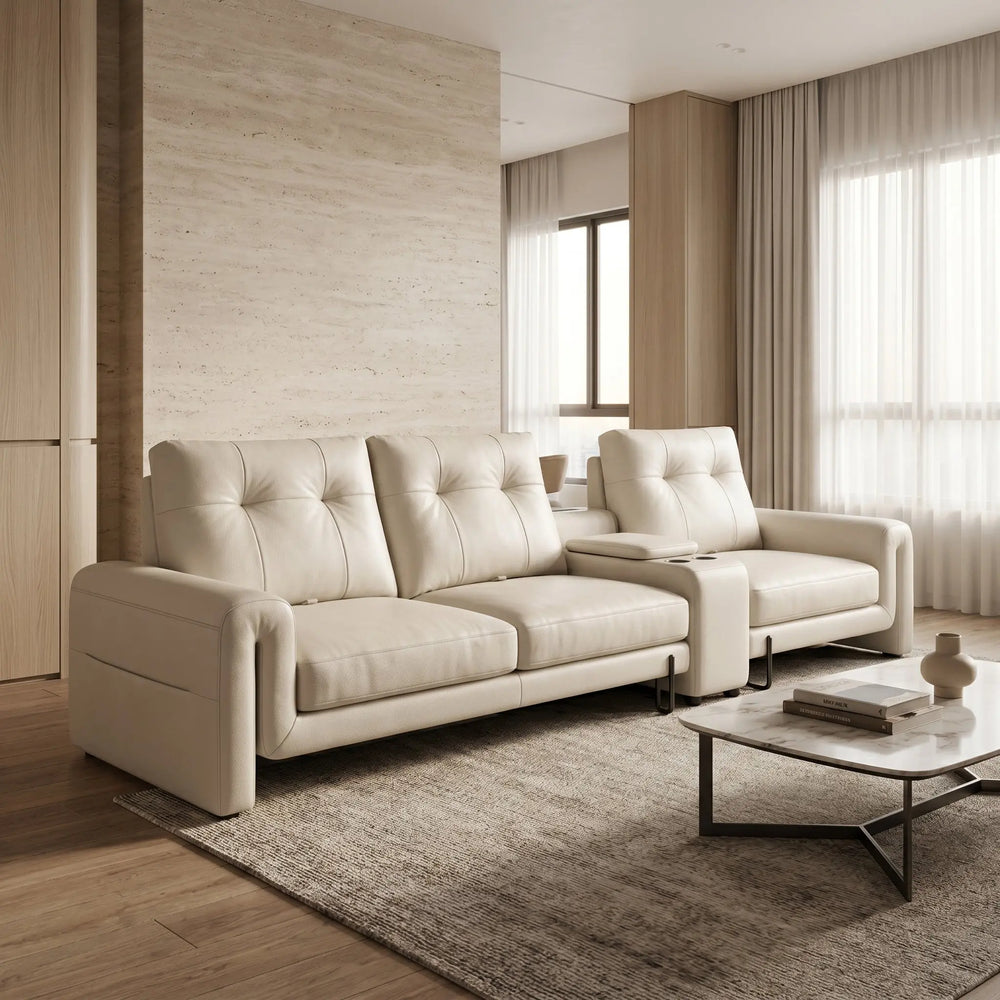 Orveda Genuine Leather Sofa MB