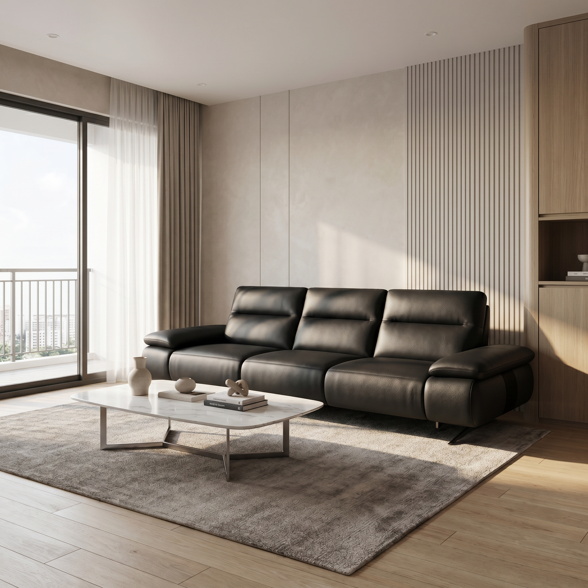 Haveron Genuine Leather Recliner Sofa MB