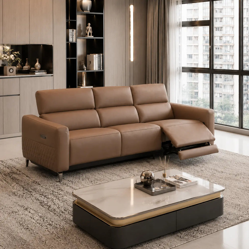 Brinova Genuine Leather Recliner Sofa MB