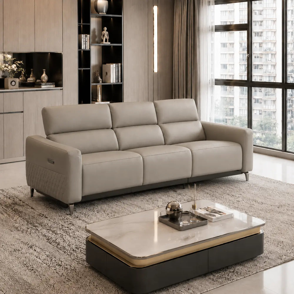 Brinova Genuine Leather Recliner Sofa MB