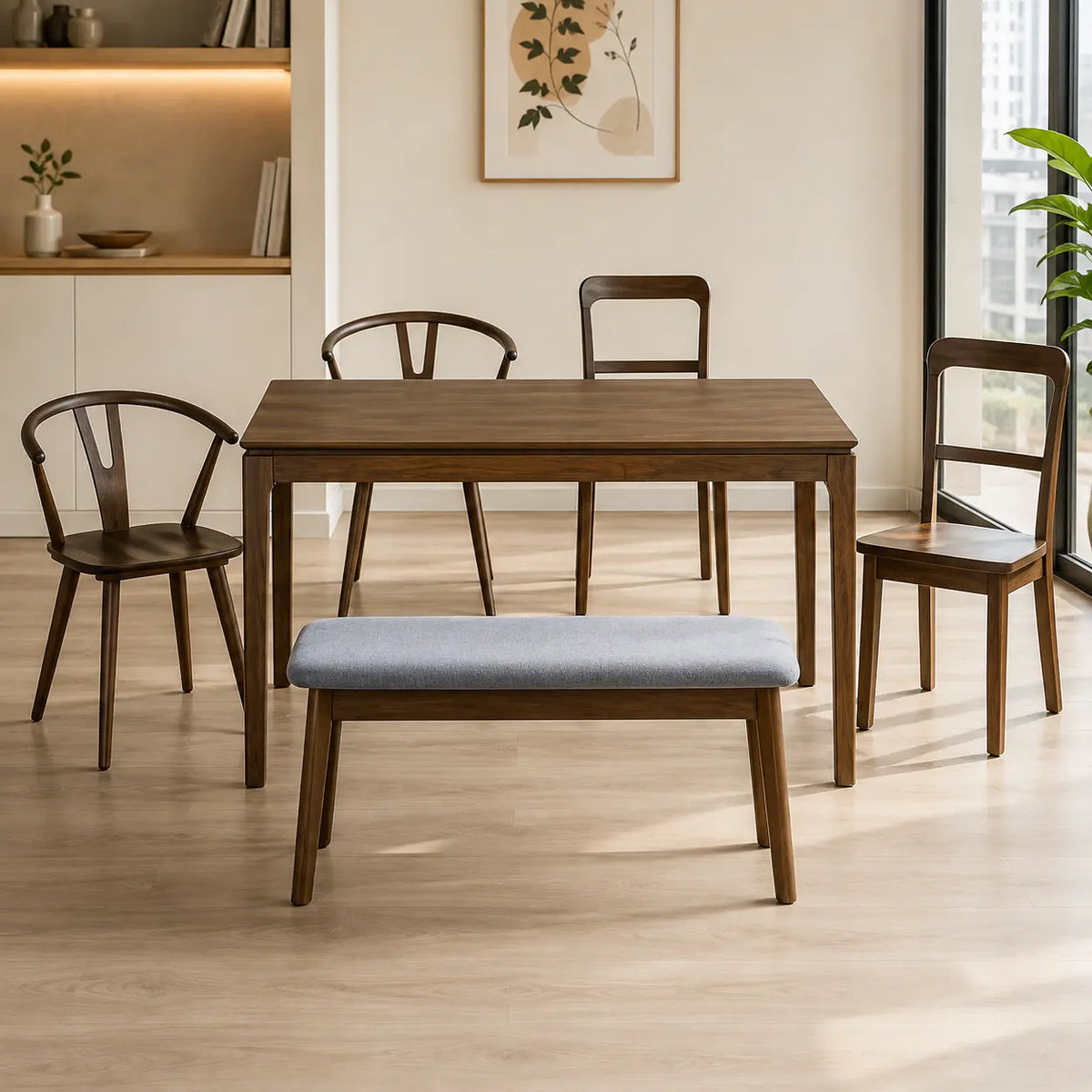 Amavon Wooden Dining Set