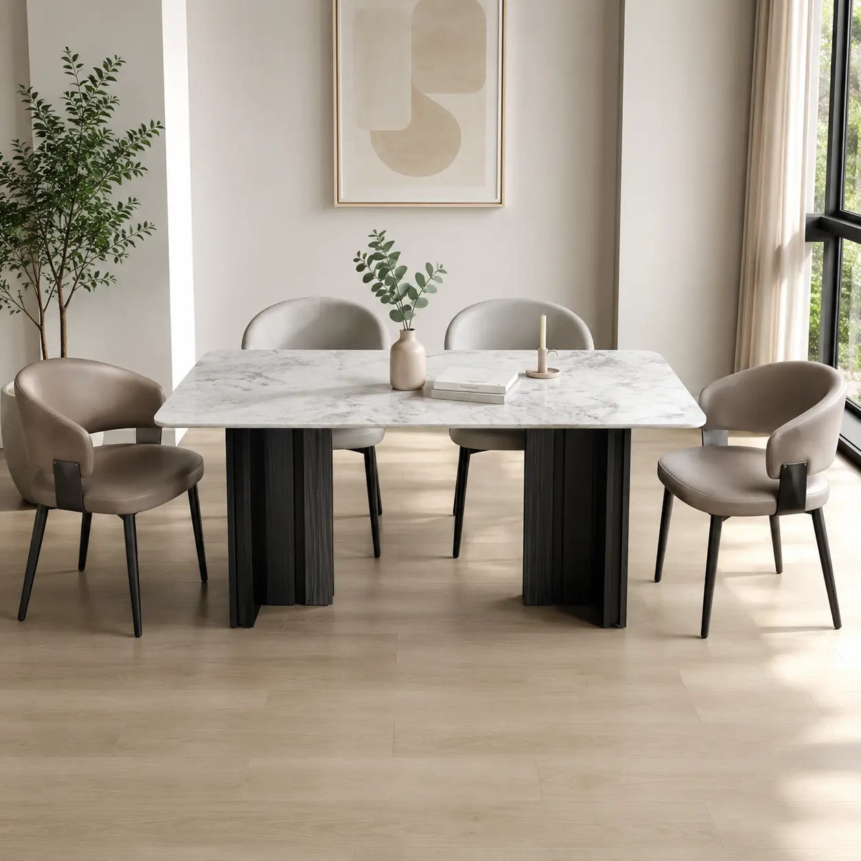 Uvello Dining Set (1+4)