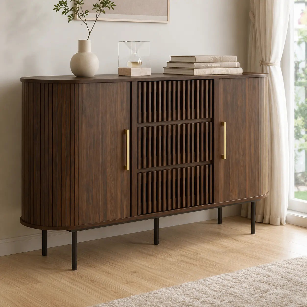 Lavora Wooden Buffet Hutch