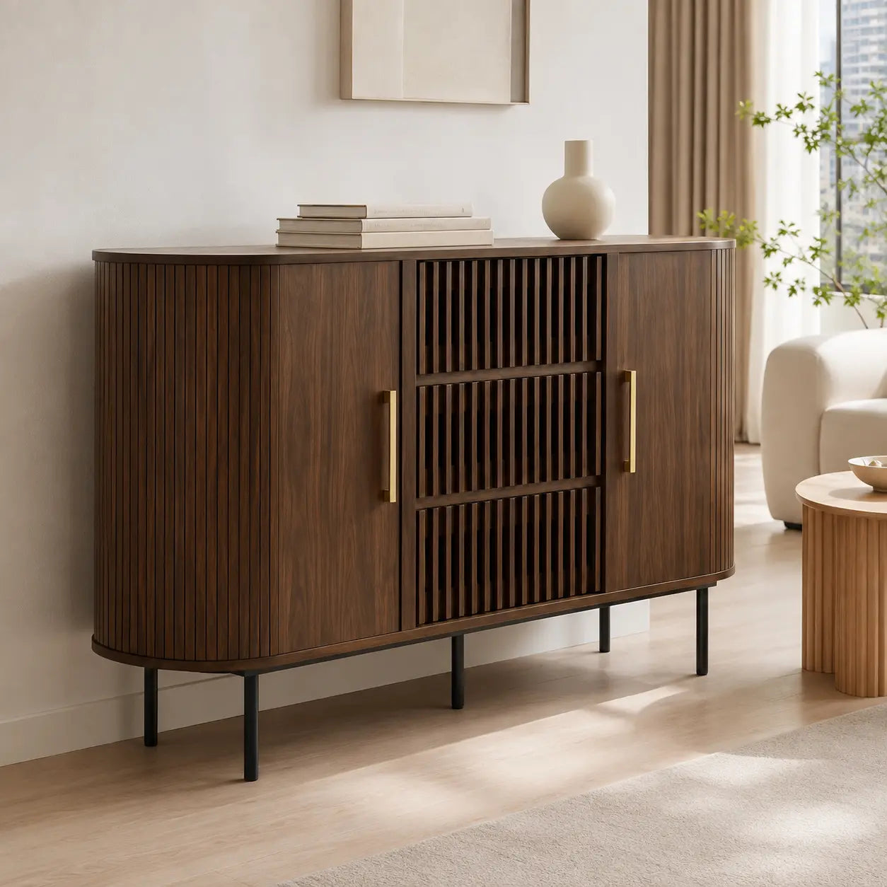 Lavora Wooden Buffet Hutch