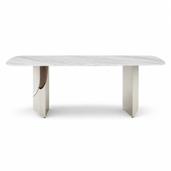 Morgan Rectangular Luxury Stone Dining Table
