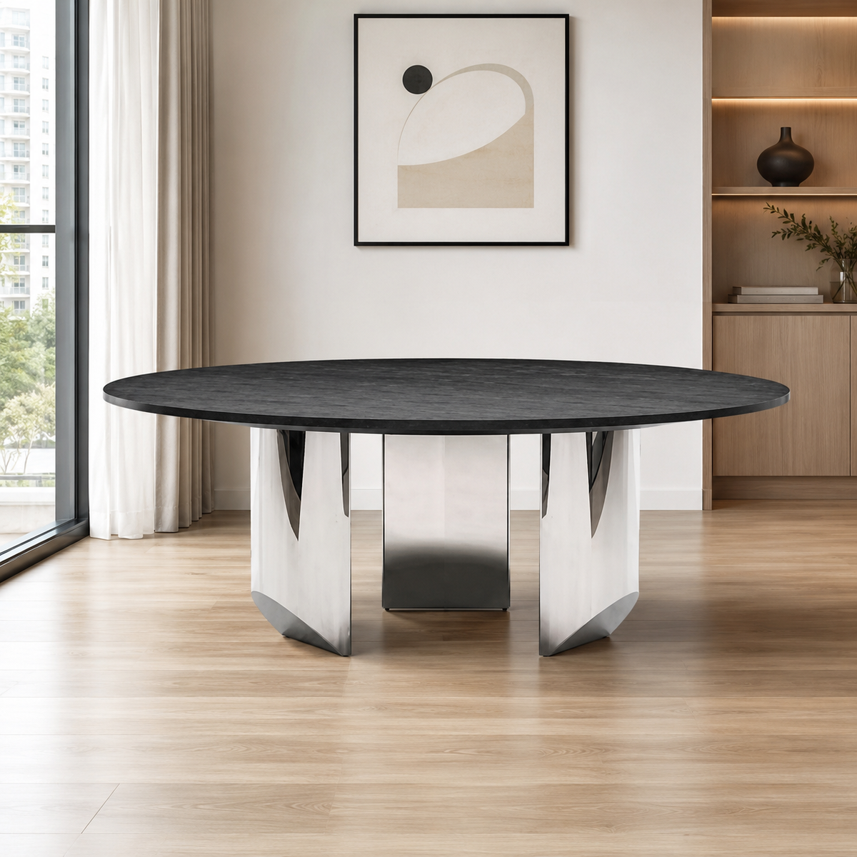 Varese Round Luxury Stone Dining Table
